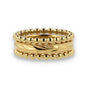Ringenset goldfarben - 3 Schieberinge - Einzigartiges Design