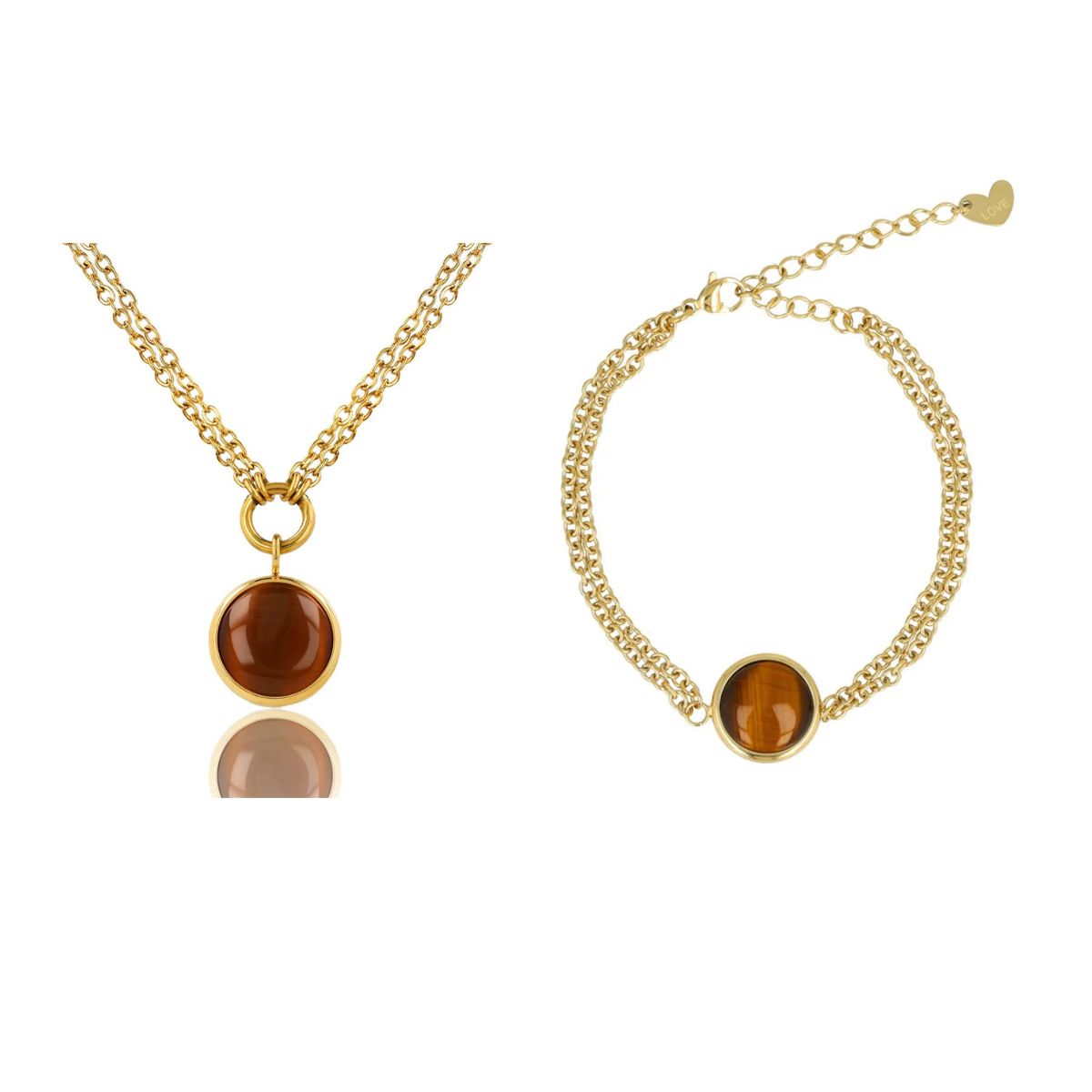 Schmuckset mit Tigerauge