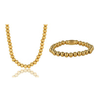 Schmuckset goldene Perlen