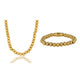 Schmuckset goldene Perlen