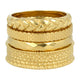 Goldene Ringset - 4 verschiedene Ringe - stilvoller Look