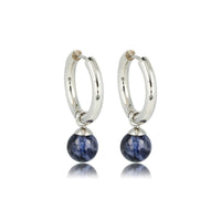 Sodalite Silver Earrings: Elegance in Blue