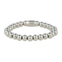 Stainless steel armband met 8mm Glanzende Kralen - My Bendel
