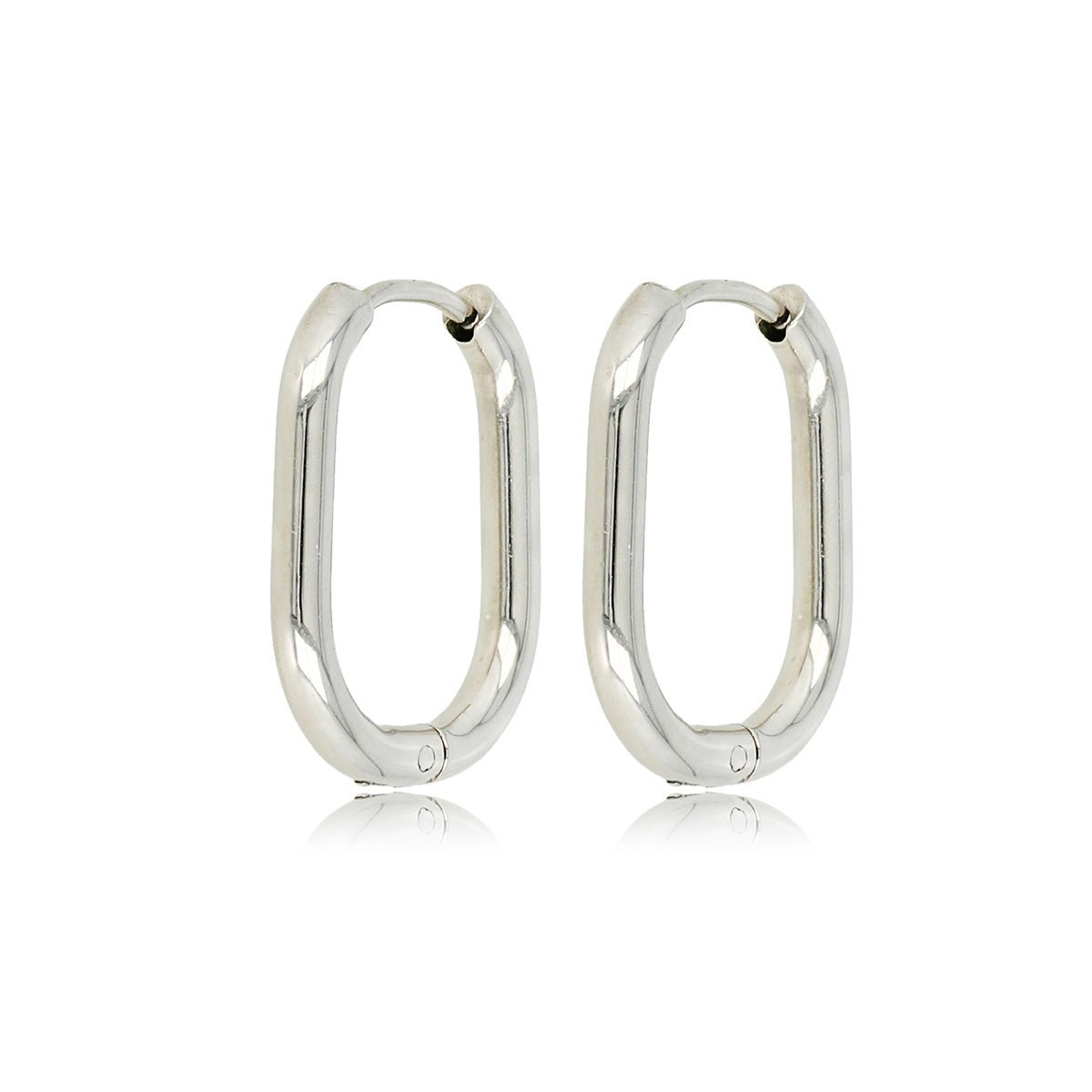 Stijlvolle Zilveren en Edelstalen Oorringen Set - My Bendel