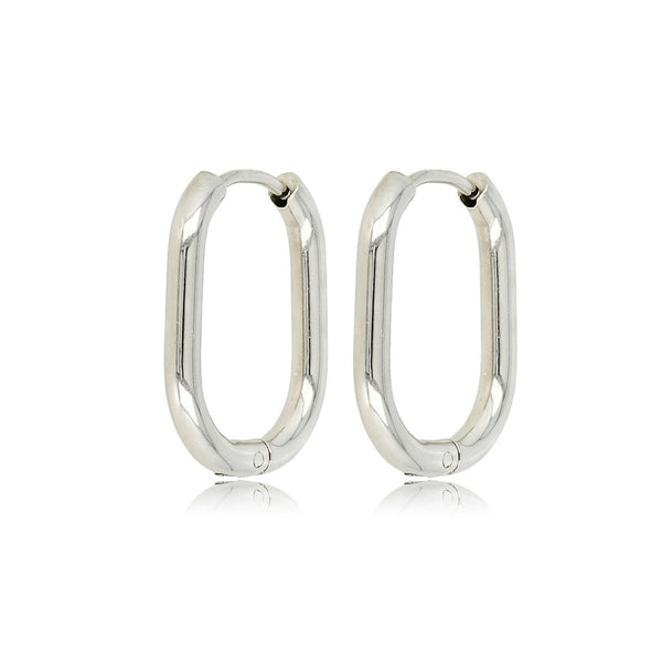 Stijlvolle Zilveren en Edelstalen Oorringen Set - My Bendel