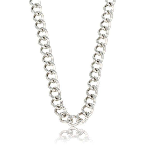 Stoere zilveren ketting met 6 mm grove schakels - My Bendel