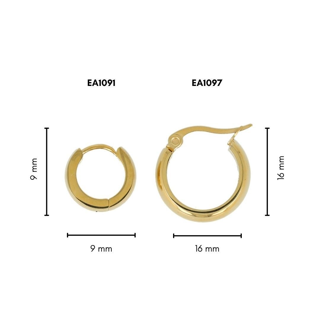 Stralende Gouden Oorringen 16x8 mm - Tijdloze Elegantie - My Bendel