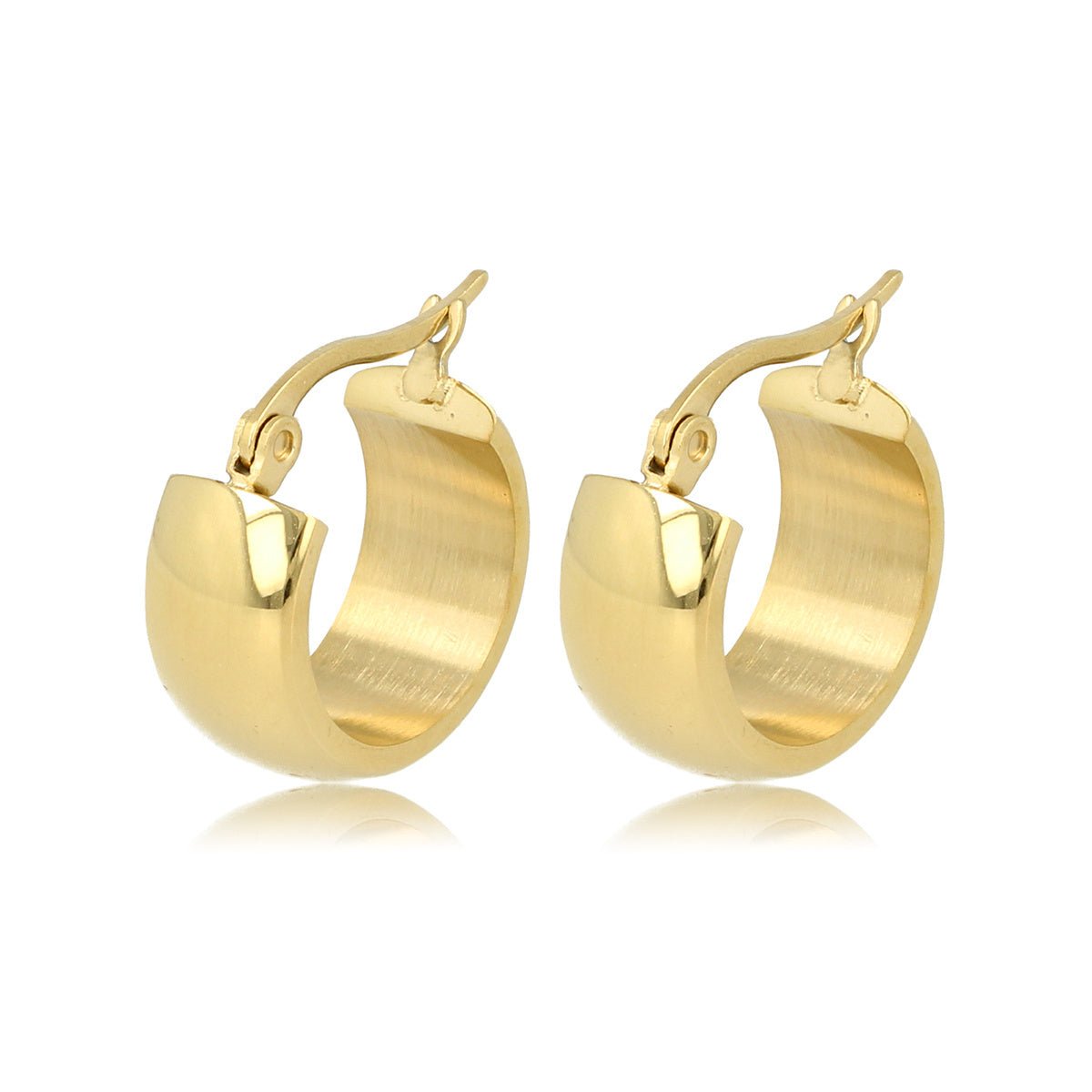 Stralende Gouden Oorringen 16x8 mm - Tijdloze Elegantie - My Bendel