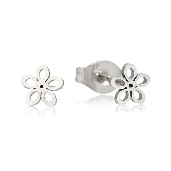 Stralende Zilveren Bloem Oorstekers - 6mm Elegantie - My Bendel