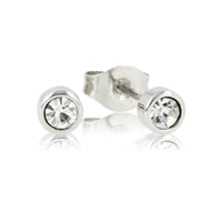 Stralende Zirkonia Oorbellen met Edelstalen Steker