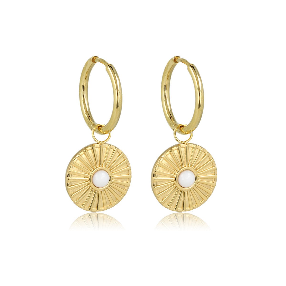Stralende Zon Oorringen met Aventurine Pracht - My Bendel