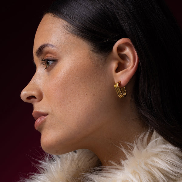 Subtiele Statement Oorbellen Goud - My Bendel - My Bendel