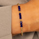 Armband mit facettierten Perlen • Kobaltblau
