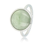 Zilveren ring - groene Fluorite edelsteen - zelfvertrouwen