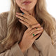 Goldener Siegelring - Picture Jasper Edelstein - Klassisches Design