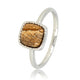 Small signet ring - Picture Jasper gemstone - Classic design