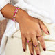 Gouden Armband met Rose Stripe Agate Edelsteen