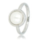 Silver vintage ring - White pearl - Timeless elegance