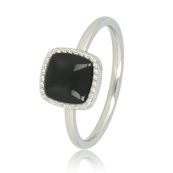 Zilveren zegelring - Onyx edelsteen - Chique en krachtig