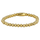 Gold bracelet with 5mm stainless steel beads