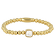 Gouden Howlite Armband - Luxe Elastische Damesarmband