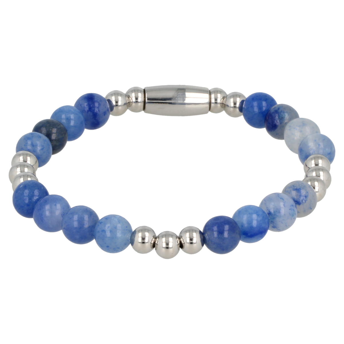 Elastische Damesarmband Blue Aventurine Edelsteen