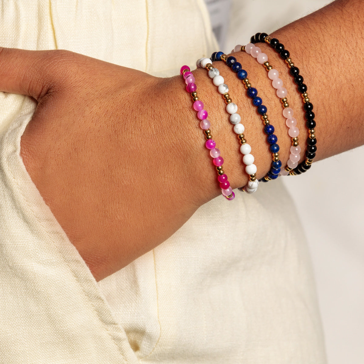 Gouden Lapis Lazuli Armband - Luxe stainless steel Design