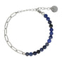 Zilveren Schakelarmband met Sodalite Edelstenen