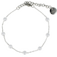 Silver Bracelet with White Pearls - Elegant Design