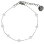 Silver Bracelet with White Pearls - Elegant Design
