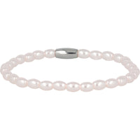 Silbernes Armband Rosa Perlen - Energie & Glück