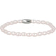 Silbernes Armband Rosa Perlen - Energie & Glück