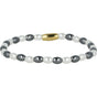 Gouden Armband met Zwarte/Witte Parels - Luxe Sieraden