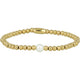 Gouden kralenarmband met witte parel - Elegant sieraad