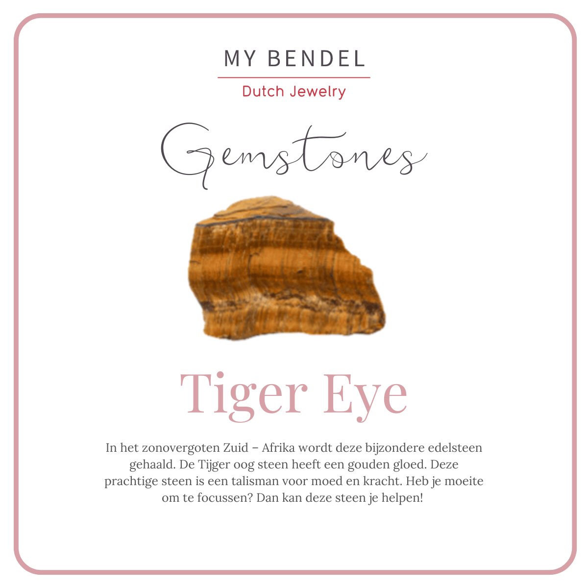 Vintage zilveren ring - Tiger Eye edelsteen - lichtreflectie - My Bendel