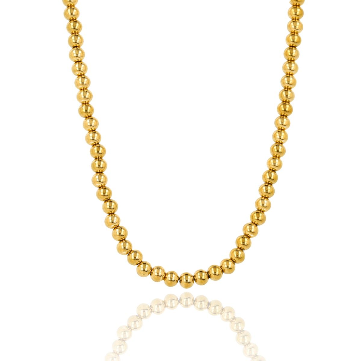 Perlenkette • 40 cm • Gold
