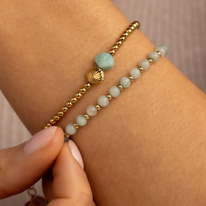 Golden Amazonite Bracelet - Adjustable 165mm