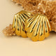 Zomerse Gouden Schelp Oorbellen