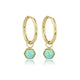 Zeshoekige Gouden Oorbellen met Amazonite Touch - My Bendel