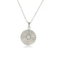 Zilveren Amazonite Ketting met Zonnetjes Hanger - My Bendel