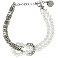 Zilveren Armband met Witte Parels - Elegant Design