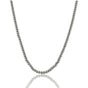 Zilveren Dames Ketting 3mm Balletjes - 44 cm - My Bendel