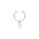 Zilveren Earcuff met Sprankelende Zirkonia Hanger - My Bendel