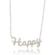 Zilveren Ketting met Happy Bedel - Hypoallergeen Sieraad - My Bendel