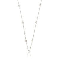 Zilveren Ketting met Kleine Bolletjes - Fijn Design
