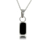 Zilveren Ketting met Onyx Hanger - Elegant en Stijlvol - My Bendel