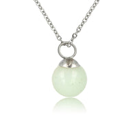 Zilveren ketting met ronde Amazonite edelsteen