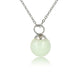 Zilveren ketting met ronde Amazonite edelsteen - My Bendel