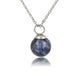 Zilveren ketting met Sodalite edelsteen balletje - My Bendel