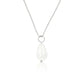 Zilveren Ketting met White Aventurine Peervormige Hanger - My Bendel